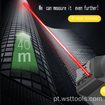 Fita métrica digital a laser 3 em 1 | 130 pés / 40m